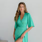 Silk Wrap Maxi Dress
