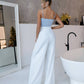 High Waist Fitted Palazzo Pants