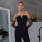 V-neck Sleeveless Jumpsuit