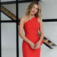 Asymmetric Sleeveless Maxi Dress