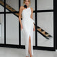Asymmetric Sleeveless Maxi Dress