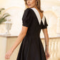 Collared Short Sleeve Mini Dress