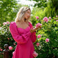 Puff-Sleeve Midi Dress