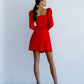 Sweetheart Puff-Sleeve Mini Dress