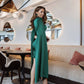 Satin Cloak Sleeve Mini Dress