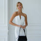 Strapless V-neck Maxi Dress