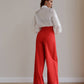 Sheer Puff-Sleeve Blouse