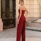 V-neck Sleeveless Jumpsuit