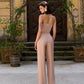 V-neck Sleeveless Jumpsuit