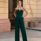 V-neck Sleeveless Jumpsuit