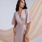 Silk Wrap Maxi Dress