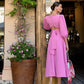 Backless Puff Sleeve Midi Dress