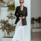 Belted Double Breasted Blazer
