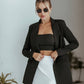 Belted Double Breasted Blazer