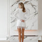 Lace Square Neck Mini Dress