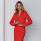 Crop Jacket Skirt Suit 2-Piece Suit