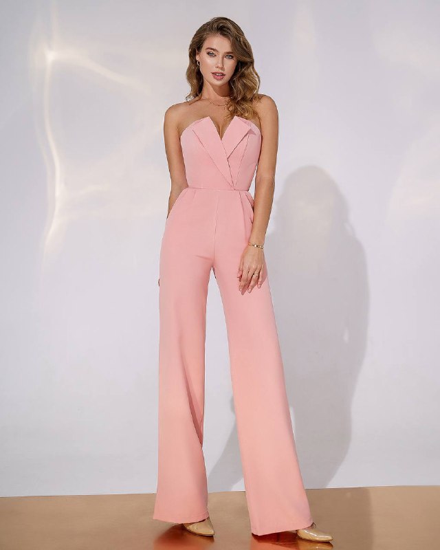 V-neck Sleeveless Jumpsuit