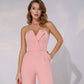 V-neck Sleeveless Jumpsuit