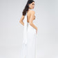 Satin Tie-Neck Halter Maxi Dress
