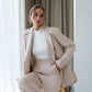 Double-Breasted Style Relaxed Fit Suit 2-Piece