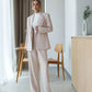 Double-Breasted Style Relaxed Fit Suit 2-Piece