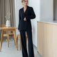 Double-Breasted Style Relaxed Fit Suit 2-Piece