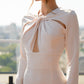 Cut-Out Neck Midi Dress