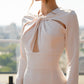Cut-Out Neck Midi Dress