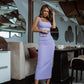 Sleeveless Top & Midi Skirt 2-Piece Set