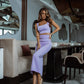 Sleeveless Top & Midi Skirt 2-Piece Set