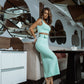 Sleeveless Top & Midi Skirt 2-Piece Set