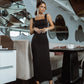 Sleeveless Top & Midi Skirt 2-Piece Set