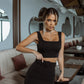Sleeveless Top & Midi Skirt 2-Piece Set