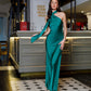 Monica Halter Neck Satin Maxi Dress