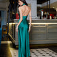 Monica Halter Neck Satin Maxi Dress