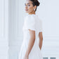 Alexa Round Neck Puff-Sleeve Midi Dress