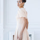 Alexa Round Neck Puff-Sleeve Midi Dress