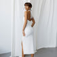 Cut-Out Halter Midi Dress