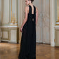 Strapless Back Scarf Overskirt Maxi Dress