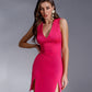 V-Neck Sleeveless Mini Dress