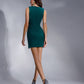 V-Neck Sleeveless Mini Dress