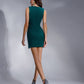 V-Neck Sleeveless Mini Dress