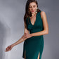 V-Neck Sleeveless Mini Dress