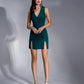 V-Neck Sleeveless Mini Dress