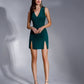 V-Neck Sleeveless Mini Dress