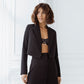 Crop Jacket Skirt Suit 2- Piece