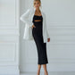 Strappy Cut-Out Midi Dress
