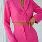 Crop Jacket Suit 2-Piece