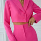 Crop Jacket Suit 2-Piece