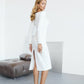 Alexa Queen Anne Neckline Midi Dress